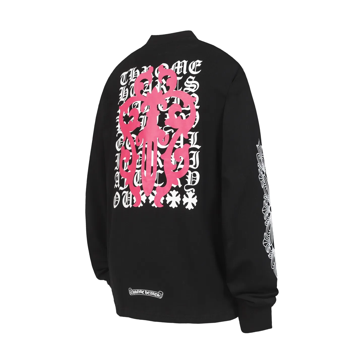 P160 Cross-border model. Those who pursue quality, please do not place an order. -Chrome Hearts/Chrome Hearts Sanskrit color printed popular long-sleeved T-shirt -High weight, high density and high quality. The wool is soft, delicate and skin-friendly. It feels soft and silky. It has excellent warmth and skin-friendly properties.